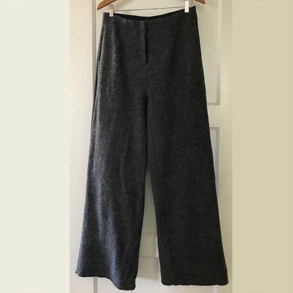 High-Waist Wide Leg Trousers (gray) NEW with TAGS - Picture 3 of 5